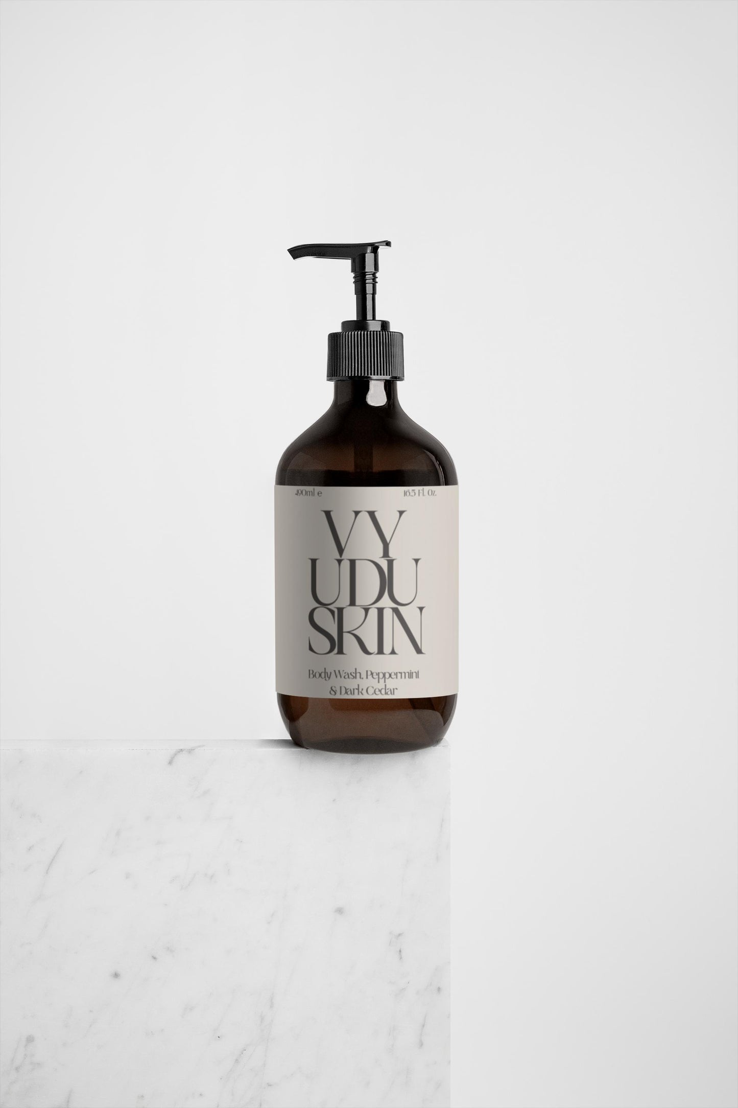 Vyudu Skin Body Wash for Men – Peppermint & Dark Cedar, Cleanse & Energize