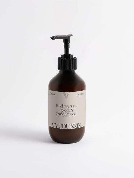 Vyudu Skin Body Serum for Men – Spices & Sandalwood, Fast-Absorbing Hydration